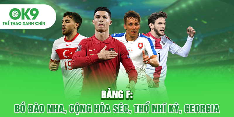 Bảng F: Bồ Đào Nha, Cộng Hòa Séc, Thổ Nhĩ Kỳ, Georgia