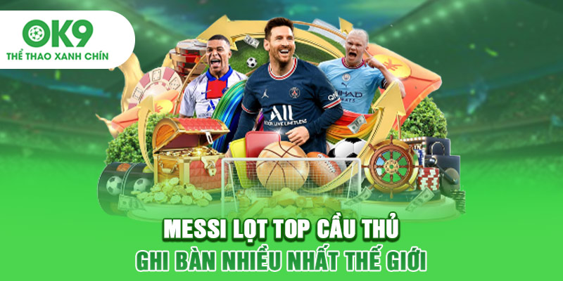 Messi lọt top cầu thủ ghi bàn nhiều nhất thế giới