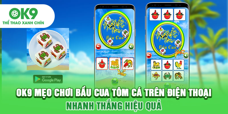 OK9 Mẹo Chơi Bầu Cua Tôm Cá Trên Điện Thoại Nhanh Thắng Hiệu Quả
