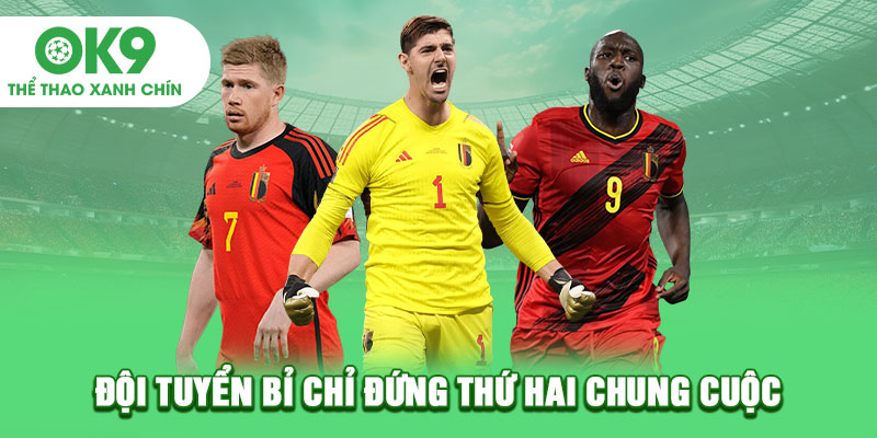 Đội tuyển Bỉ chỉ đứng thứ hai chung cuộc
