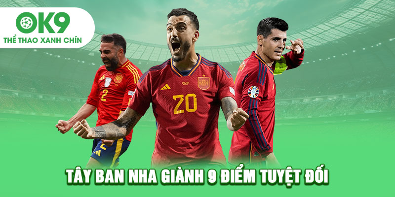 Kết quả bảng B tại Euro 2024: Tây Ban Nha giành 9 điểm tuyệt đối
